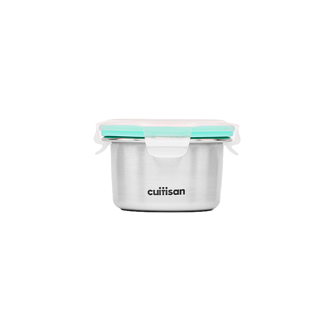 Cuitisan Infant Round Container 3 Piece Set (200ml) Teal