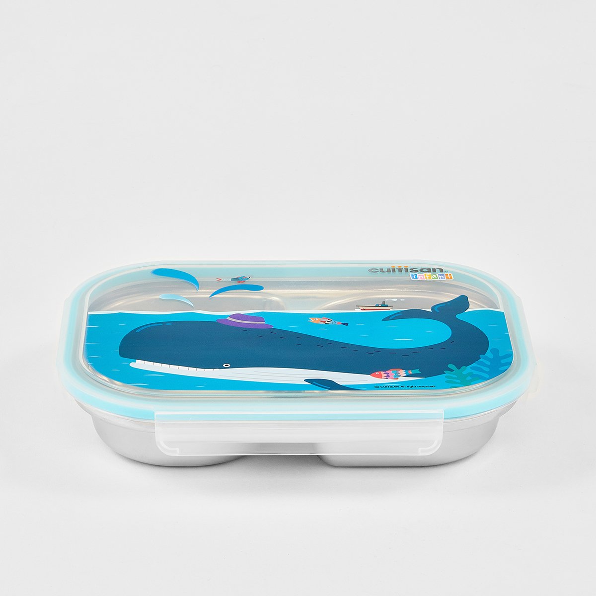 Cuitisan Infant 2 Compartment Food Tray 850ml Blue