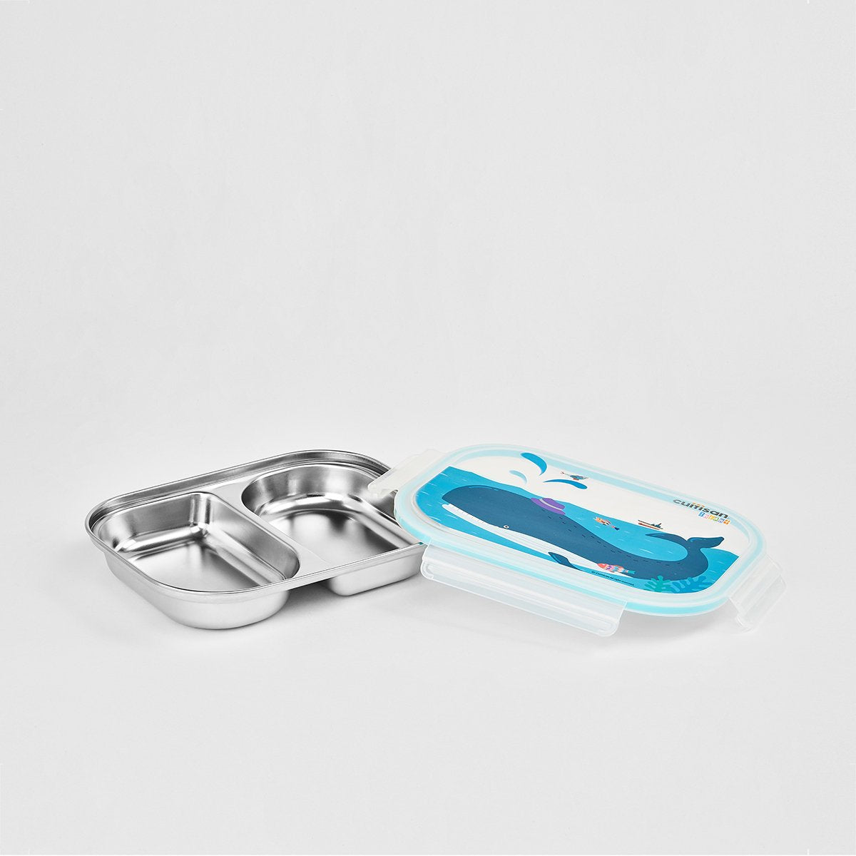 Cuitisan Infant 2 Compartment Food Tray 850ml Blue