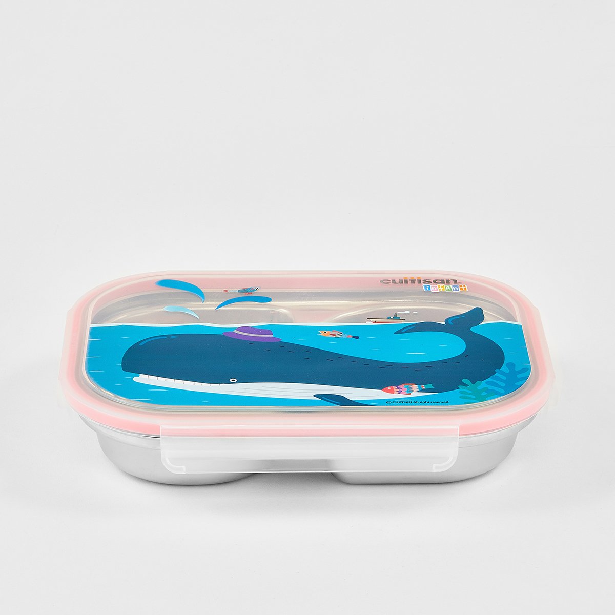 Cuitisan Infant 2 Compartment Food Tray 850ml Pink
