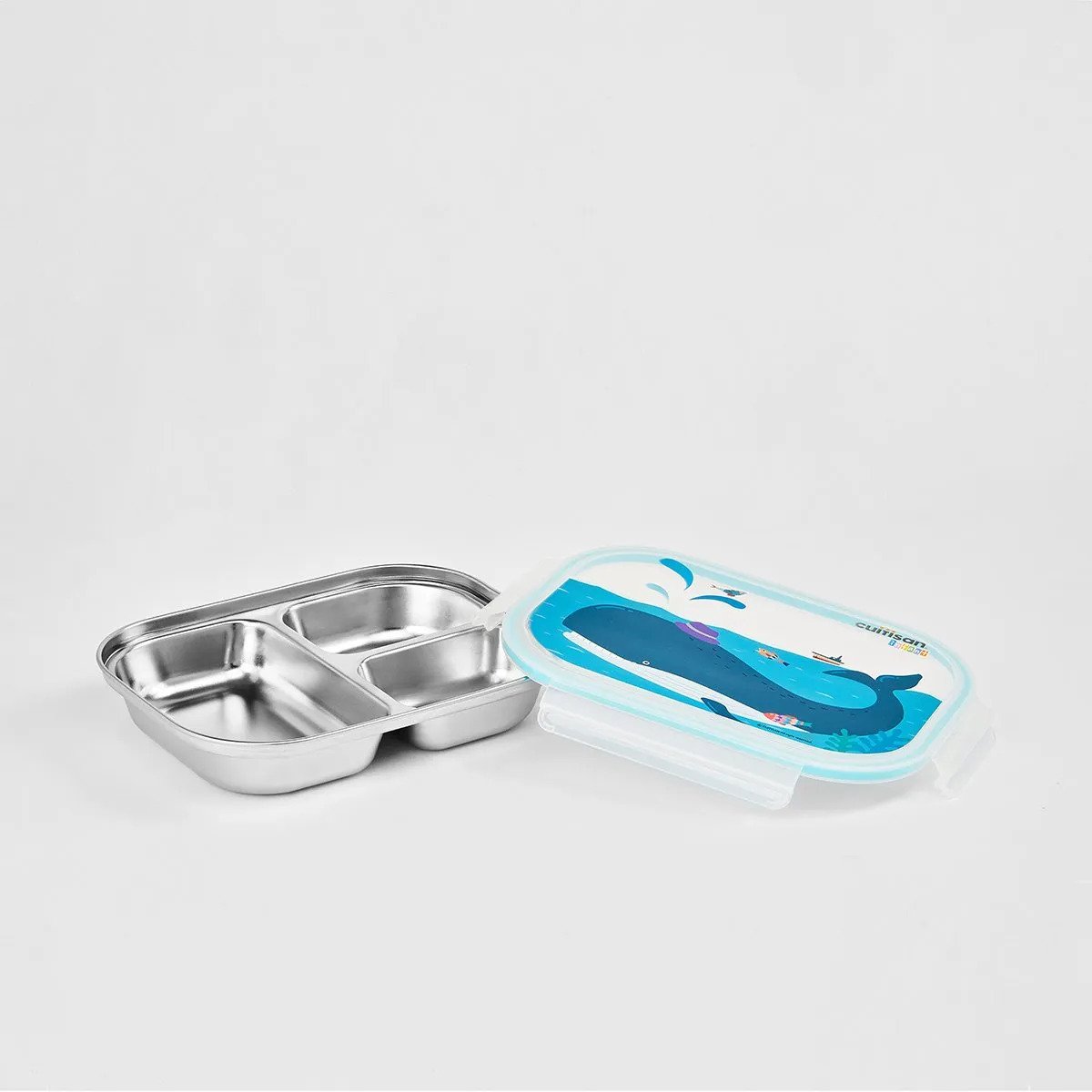 Cuitisan Infant 3 Compartment Food Tray 750ml Blue