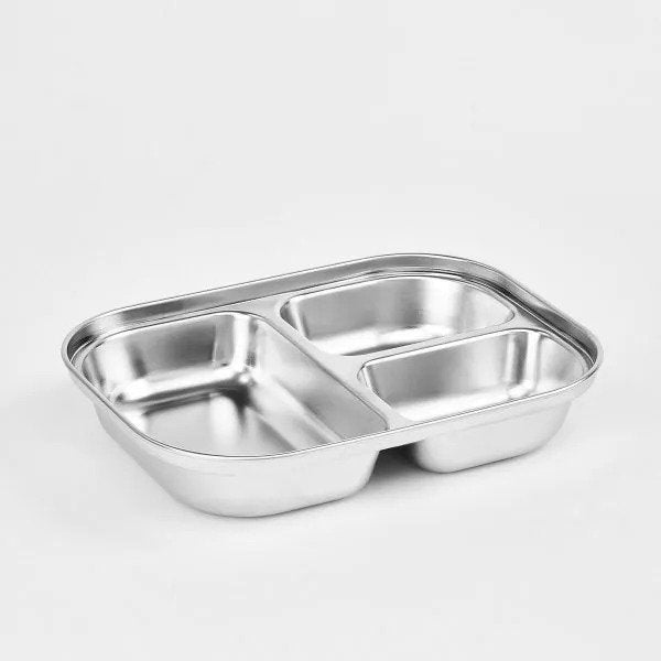 Cuitisan Infant 3 Compartment Food Tray 750ml Yellow