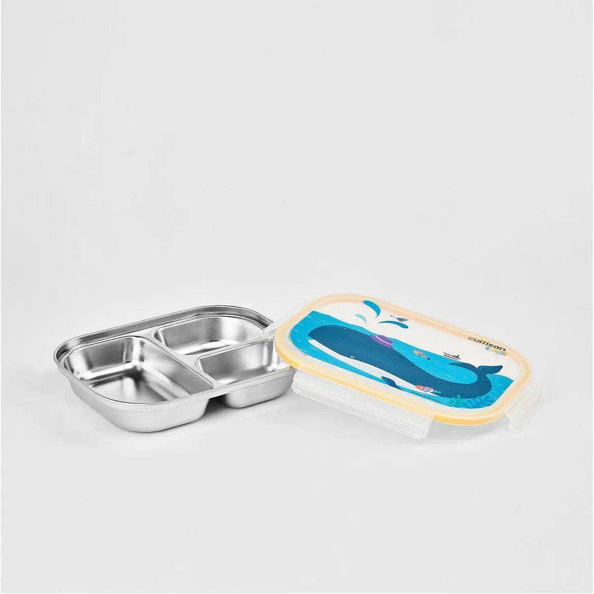 Cuitisan Infant 3 Compartment Food Tray 750ml Yellow