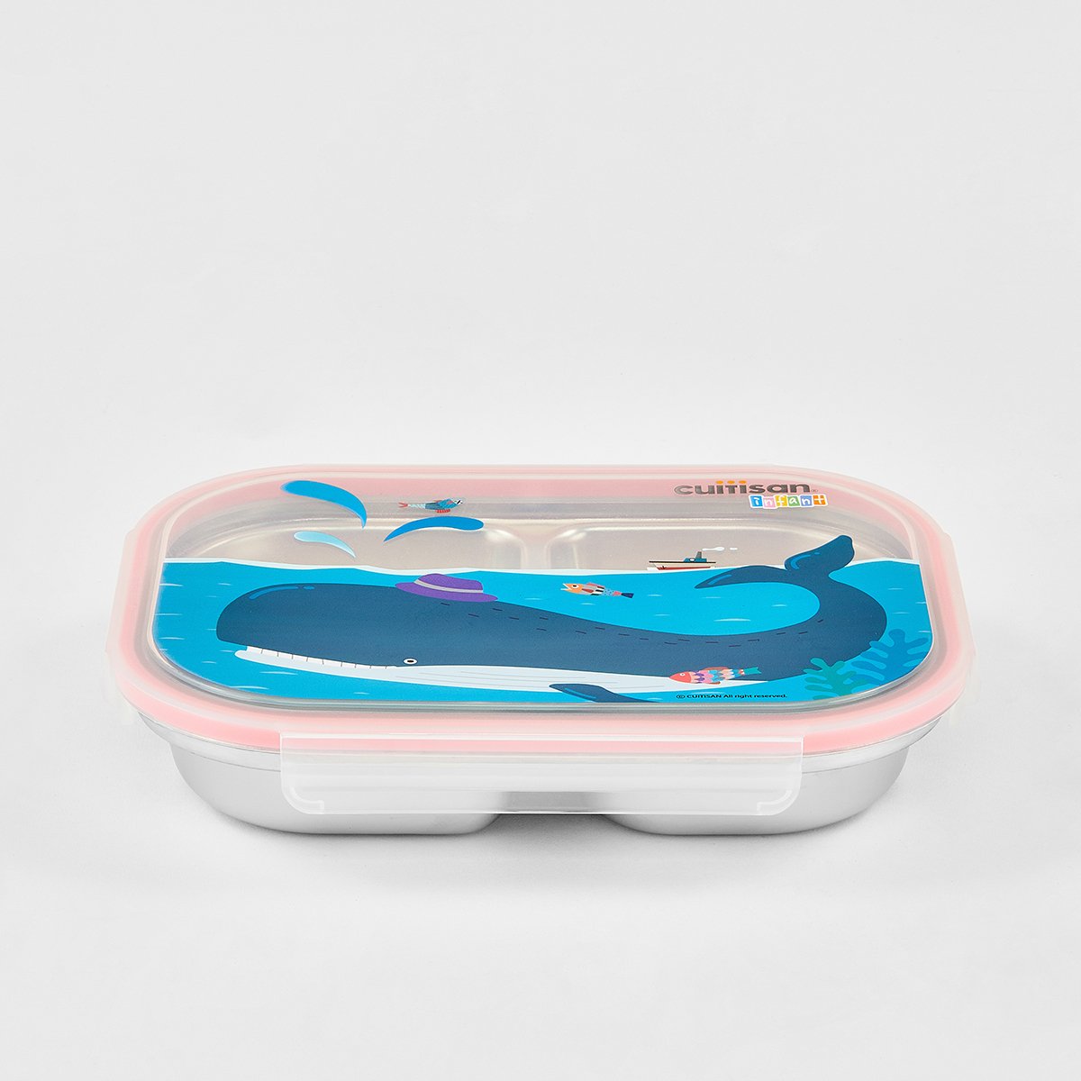 Cuitisan Infant 4 Compartment Food Tray 750ml Pink