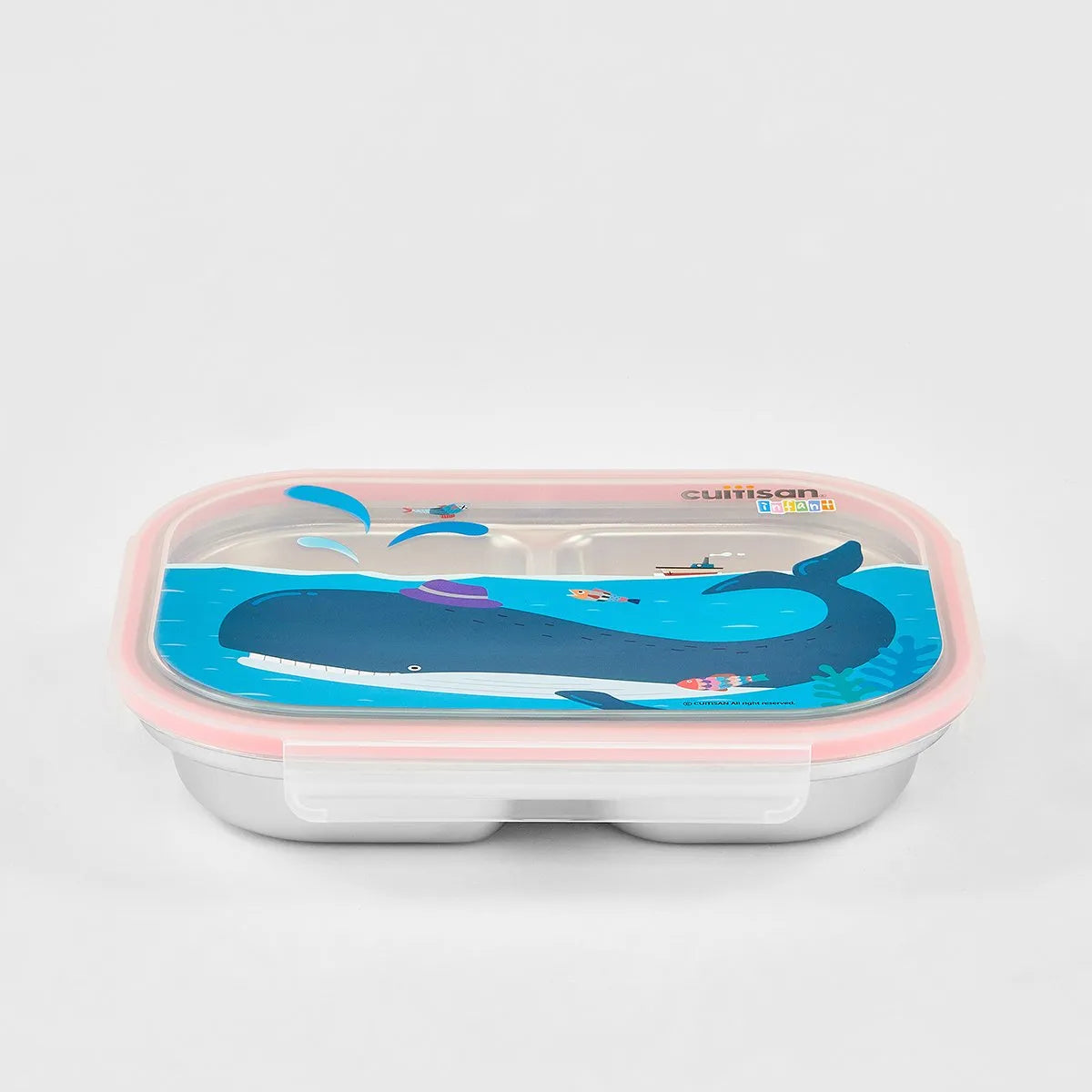 Cuitisan Infant 3 Compartment Food Tray 750ml Pink