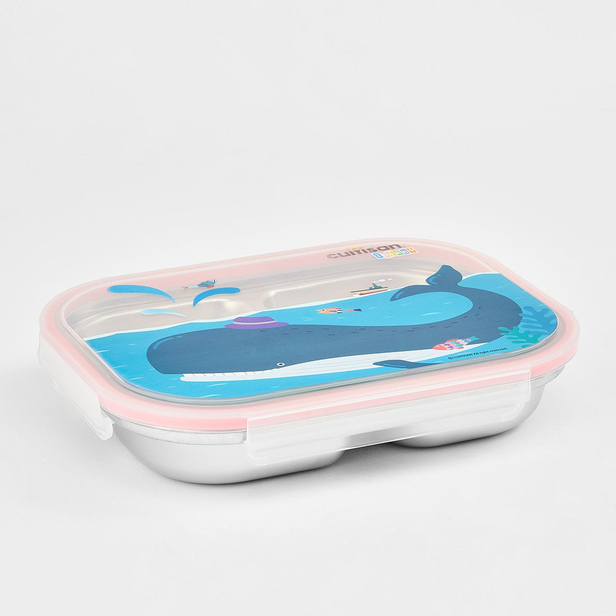 Cuitisan Infant 4 Compartment Food Tray 750ml Pink