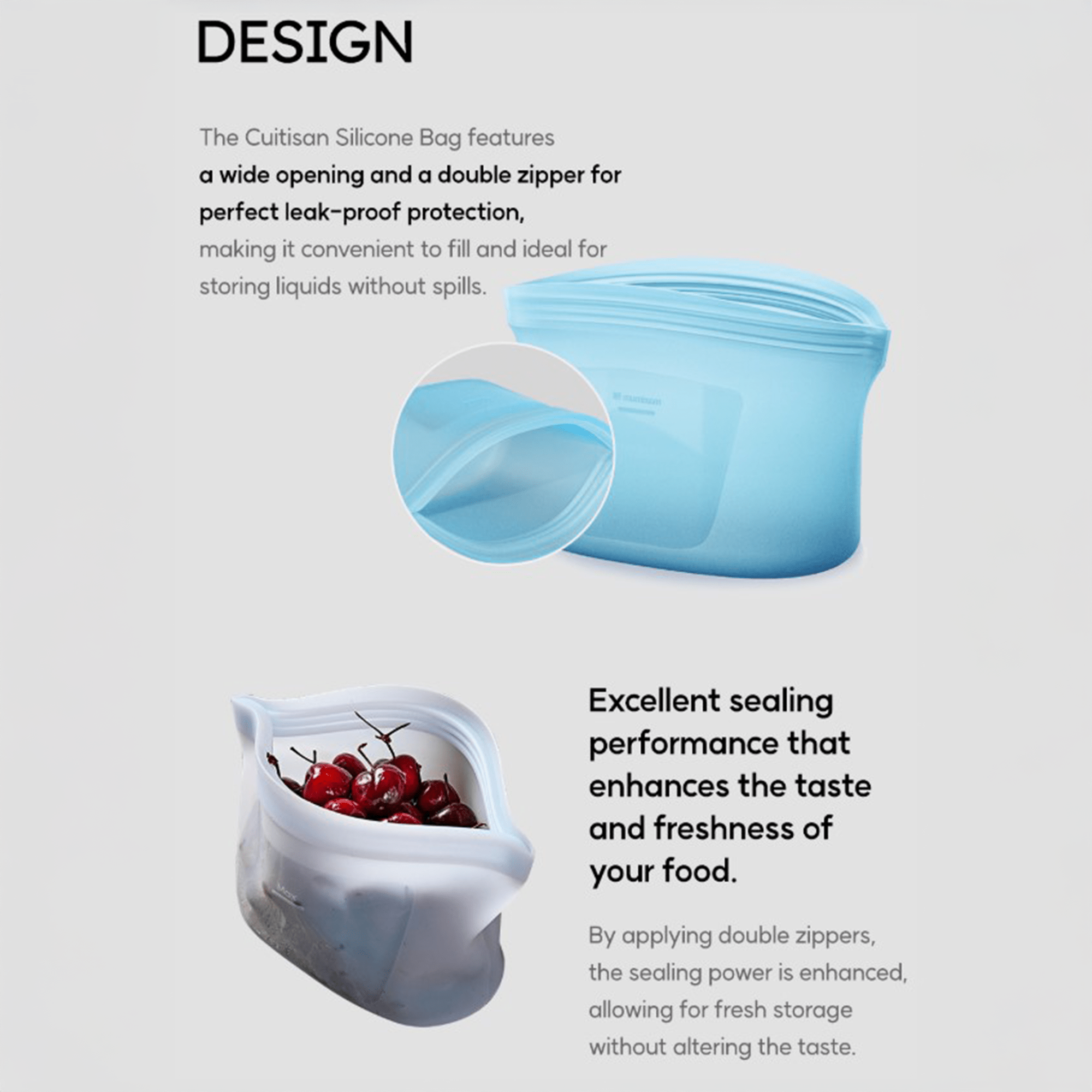 Cuitisan Reusable Silicone Bag (1000ml)