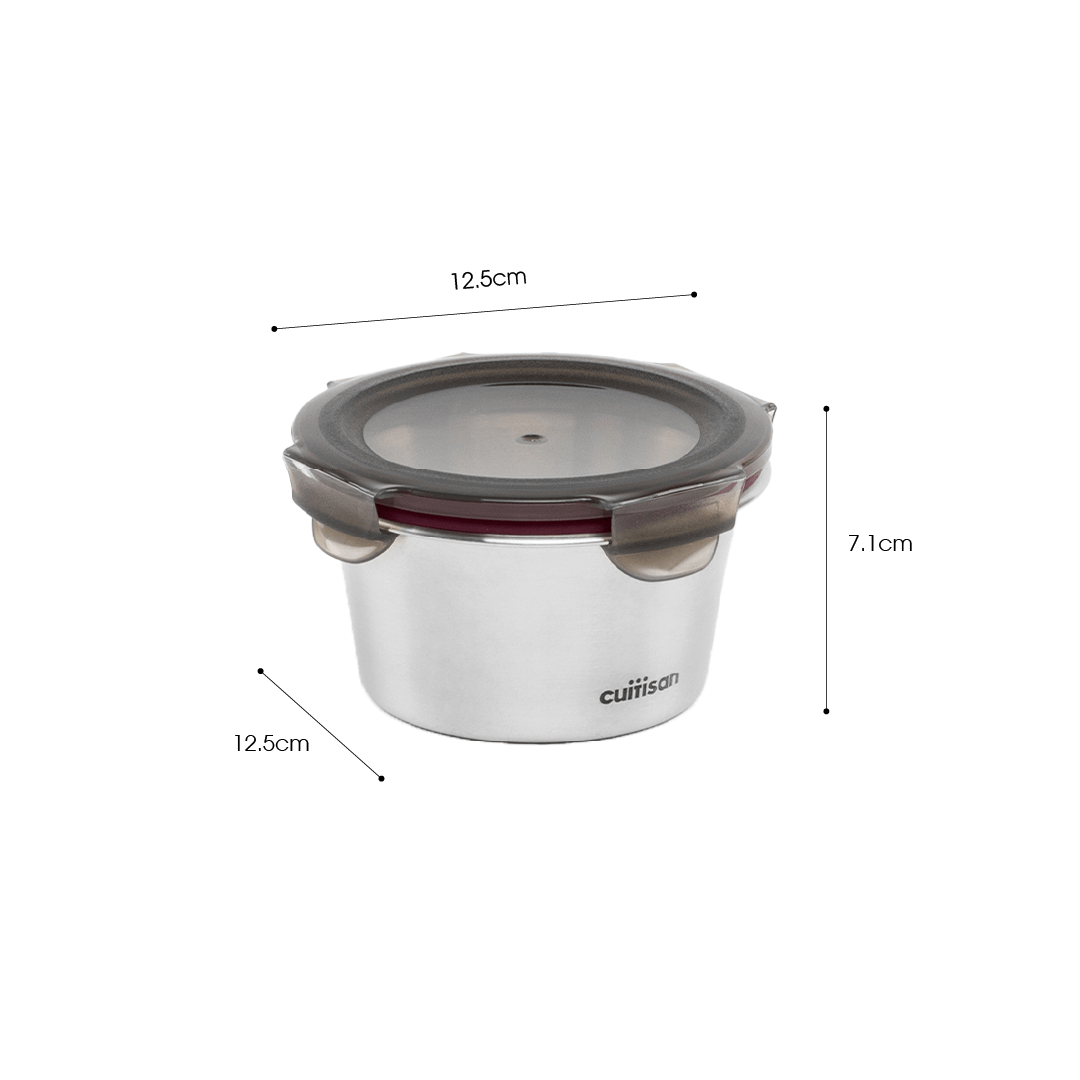 Cuitisan Flora Round Container No.4 (410ml) Lilac