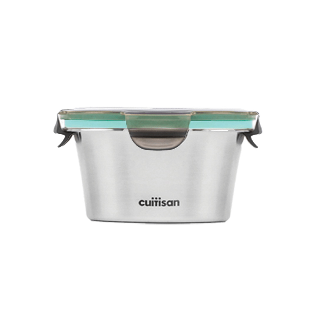 Cuitisan Flora Round Container No.4 (410ml) Teal