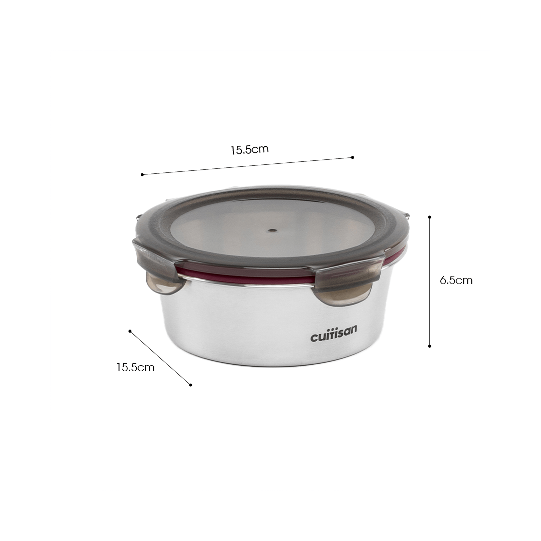 Cuitisan Flora Round Container No.5 (640ml) Lilac
