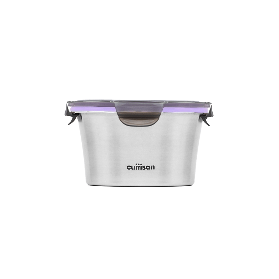 Cuitisan Flora Round Container No.6 (920ml) Lilac