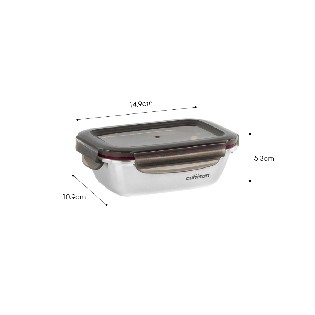 Cuitisan Flora Rectangle Container No.3 (300ml) Pink