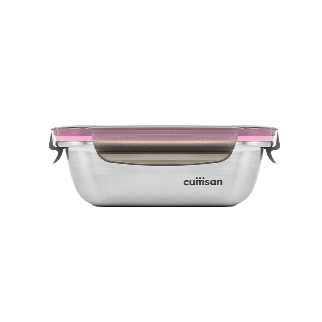Cuitisan Flora Rectangle Container No.3 (300ml) Pink