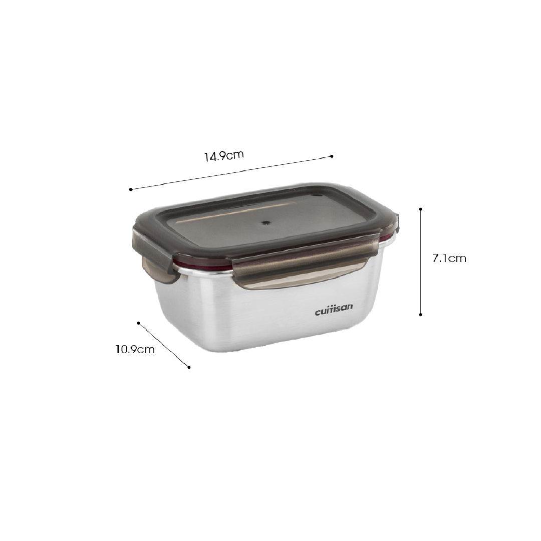 Cuitisan Flora Rectangle Container No.4 (500ml) Pink