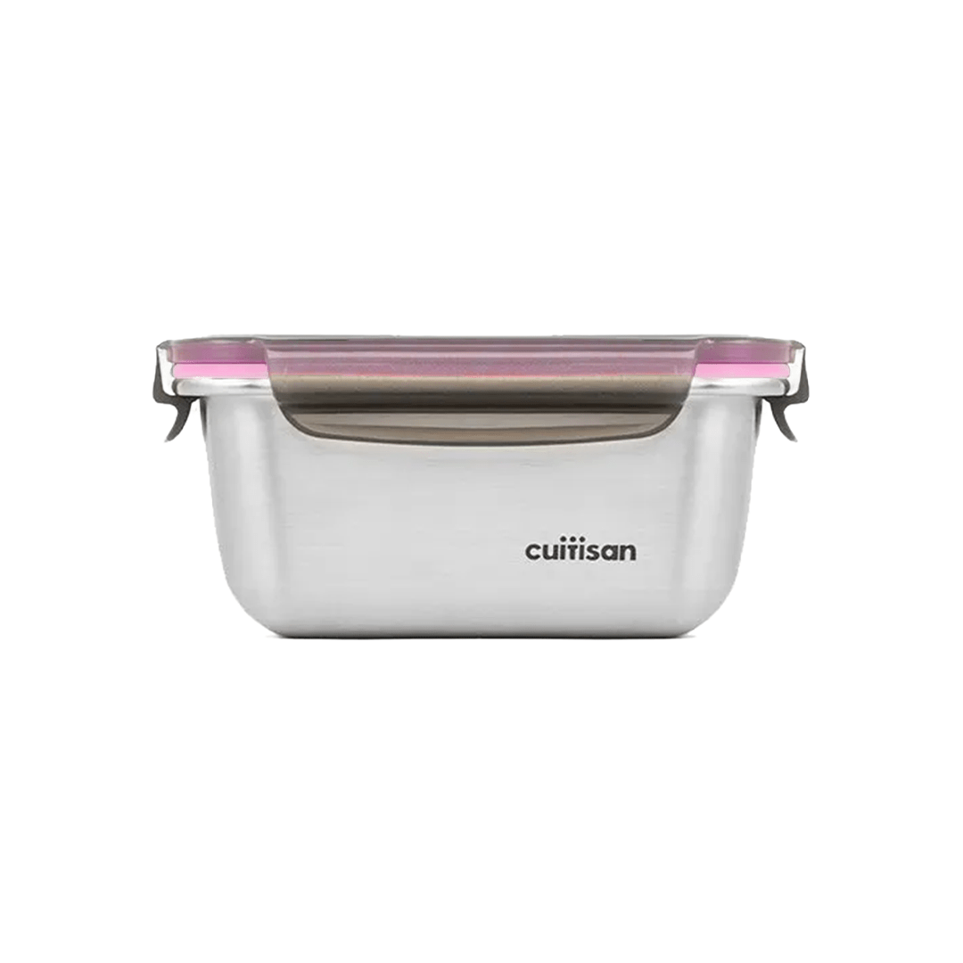 Cuitisan Flora Rectangle Container No.4 (500ml) Pink