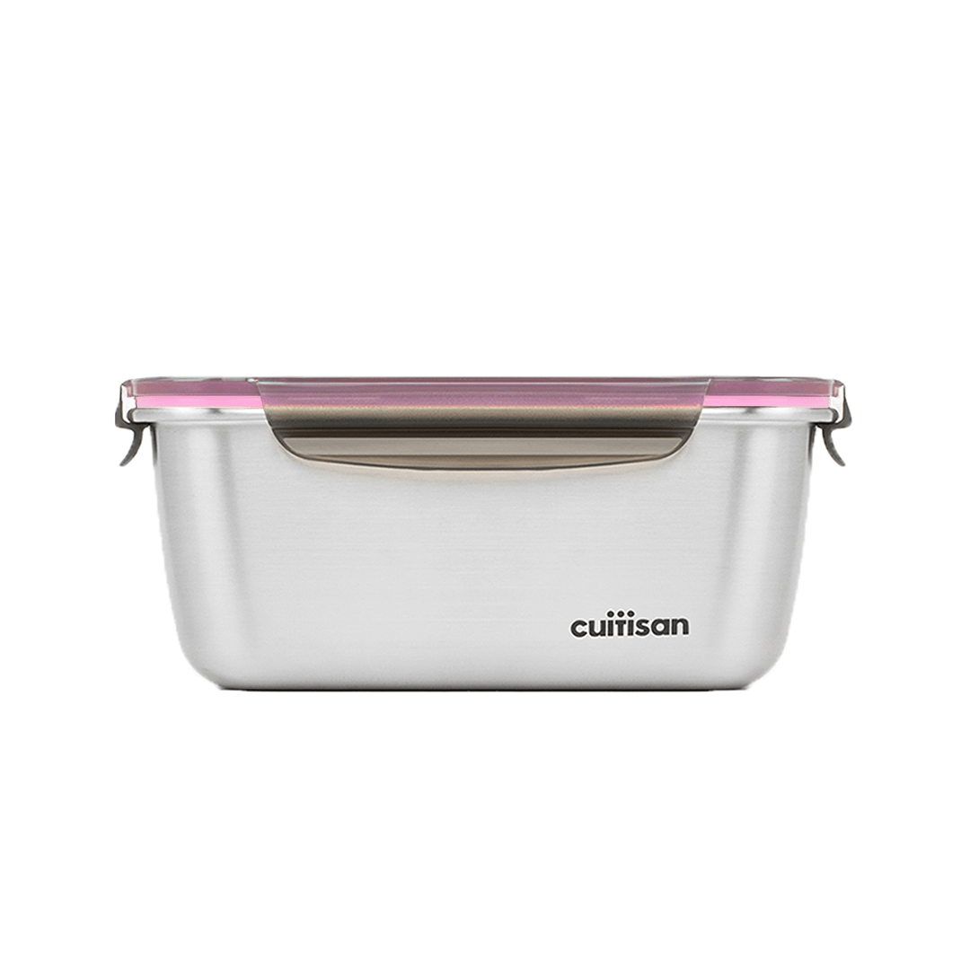 Cuitisan Flora Rectangle Container No.8 (1800ml) Pink