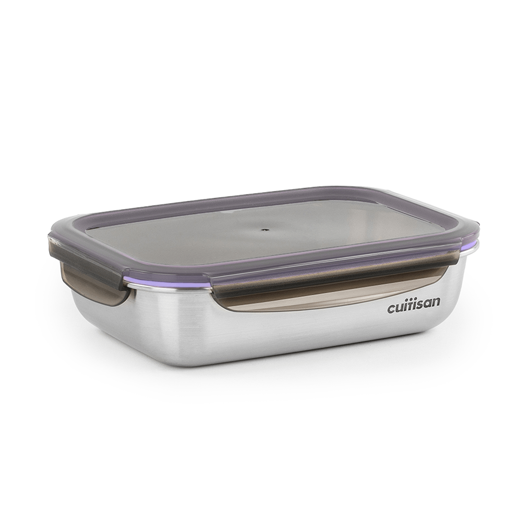 Cuitisan Flora Rectangle Container No.9 (1900ml) Lilac
