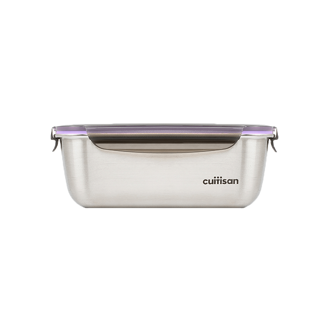 Cuitisan Flora Rectangle Container No.10 (2800ml) Lilac