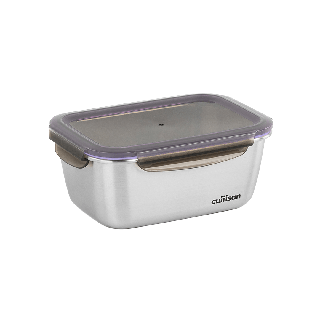 Cuitisan Flora Rectangle Container No.10 (2800ml) Lilac