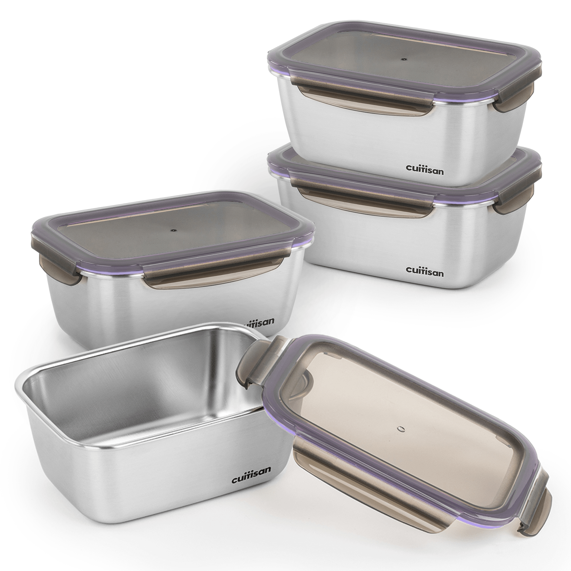 Cuitisan Flora 4 Piece Grande Storage Set Lilac