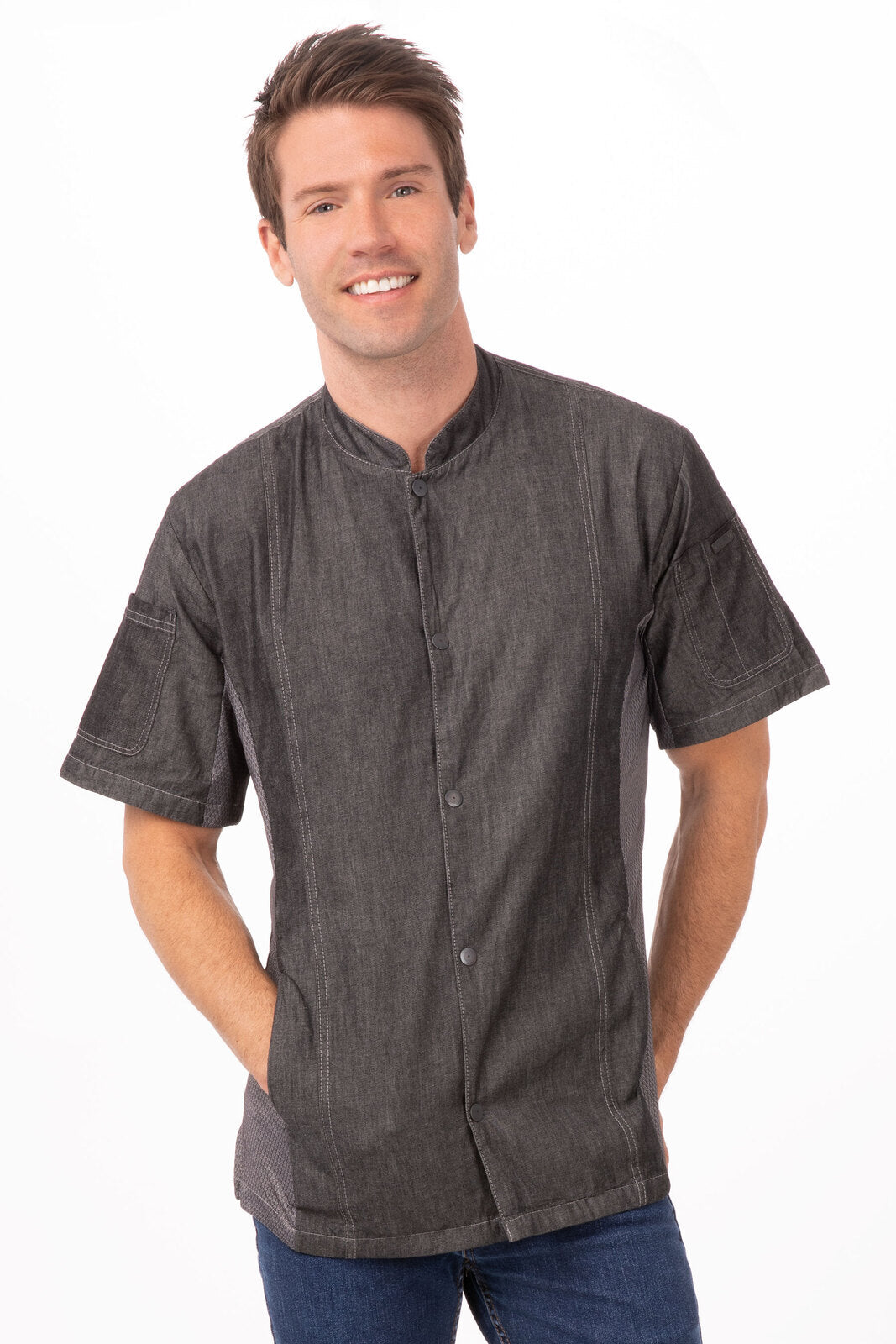 Chef Works Tribeca Men's Executive Chef Jacket - Black