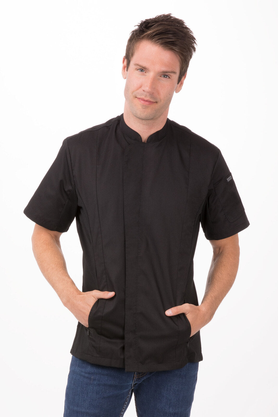 Chef Works Bristol Signature Men's Series Chef Jacket - Black