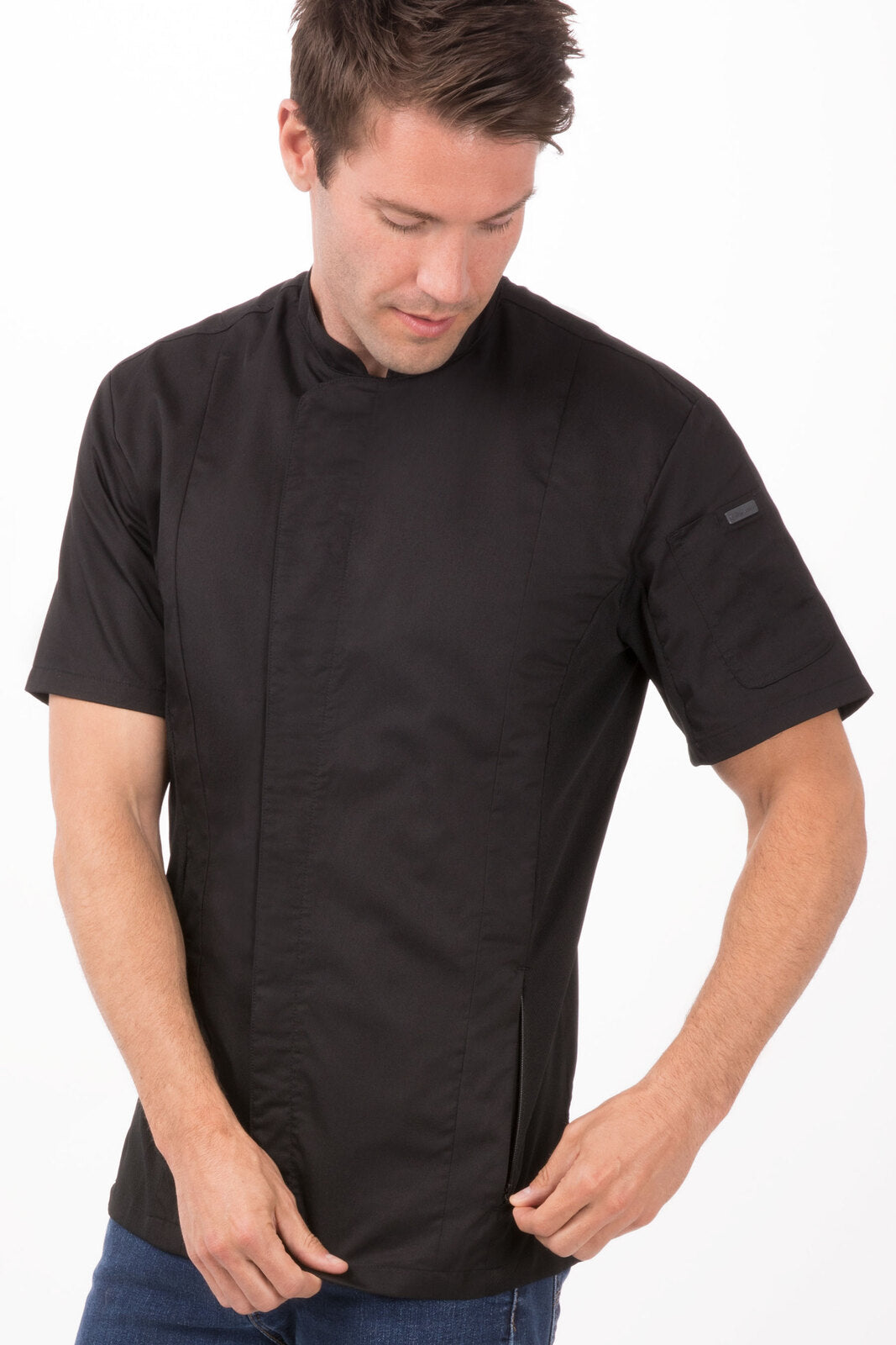Chef Works Bristol Signature Men's Series Chef Jacket - Black