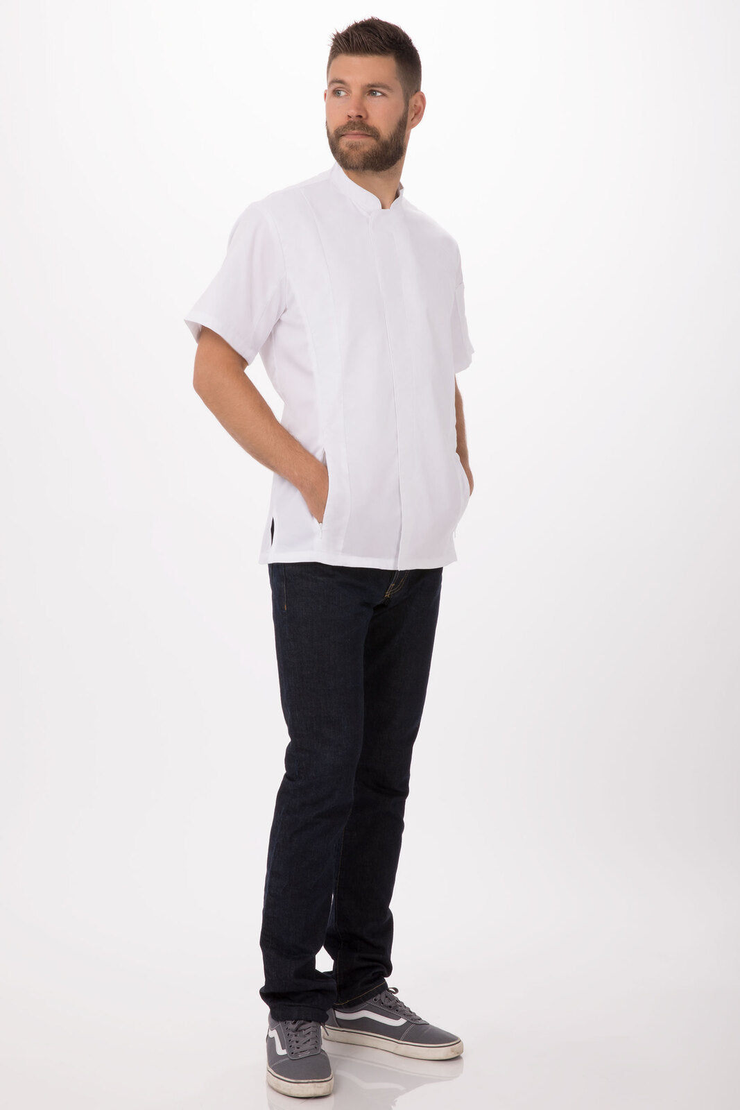 Chef Works Bristol Signature Men's Series Chef Jacket - White