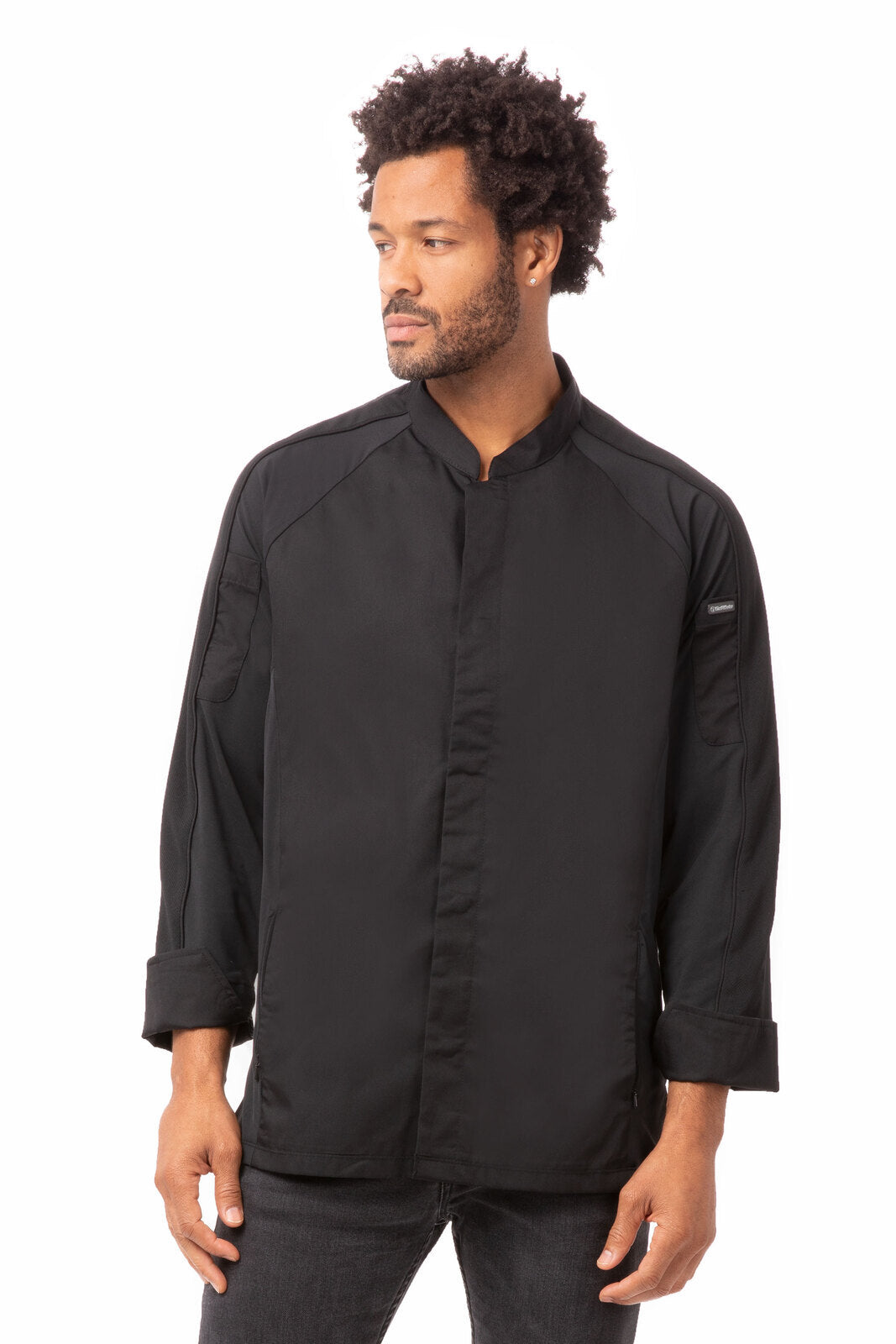 Chef Works Valencia Men's Chef Jacket - Black