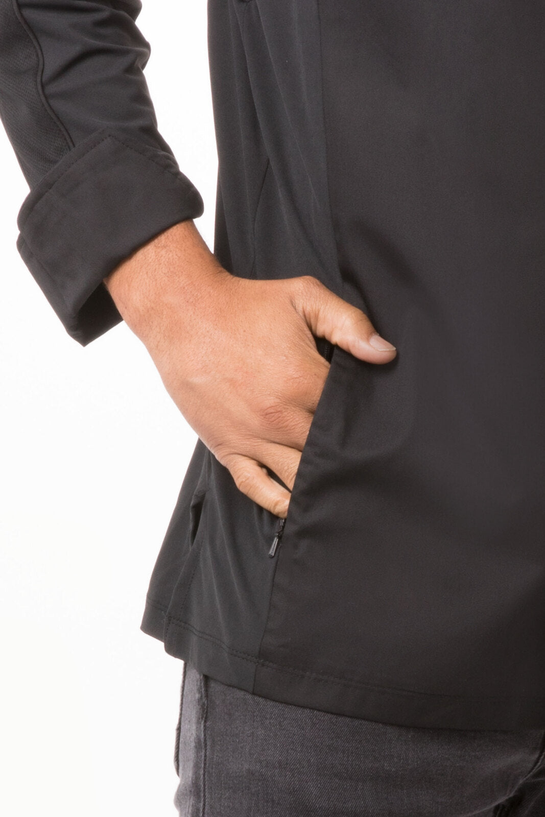 Chef Works Valencia Men's Chef Jacket - Black