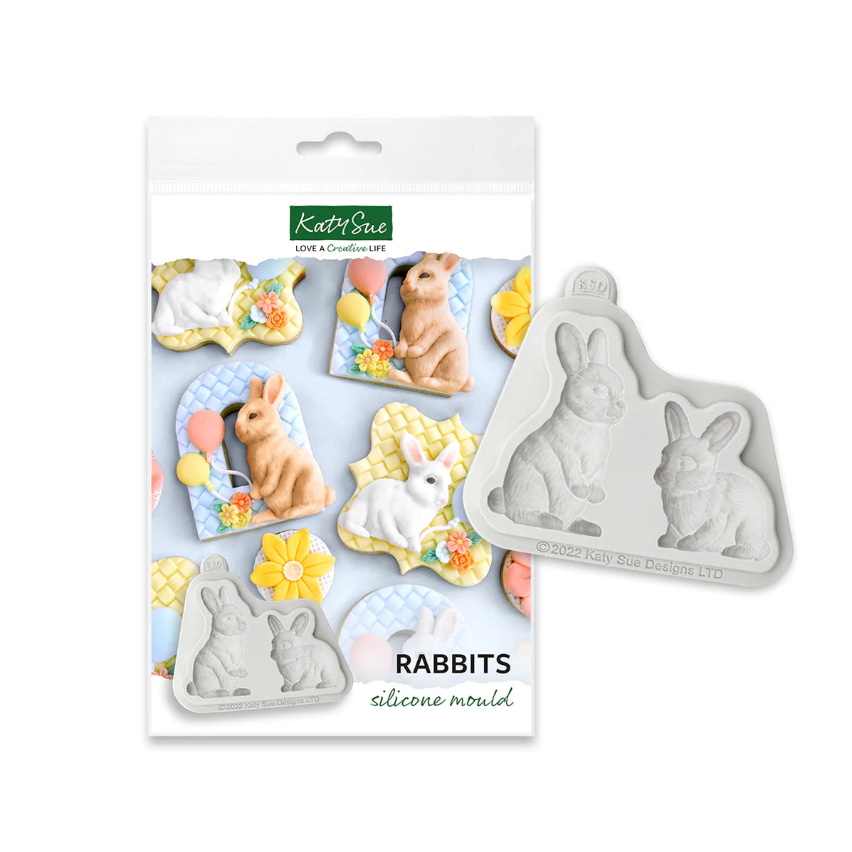 Katy Sue Silicone Mould Rabbits