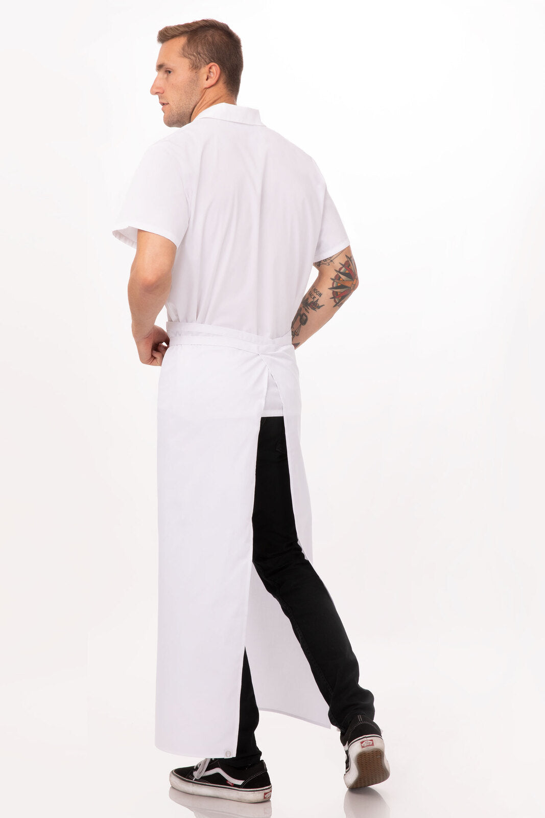 Chef Works Full-Length Chef Apron - White