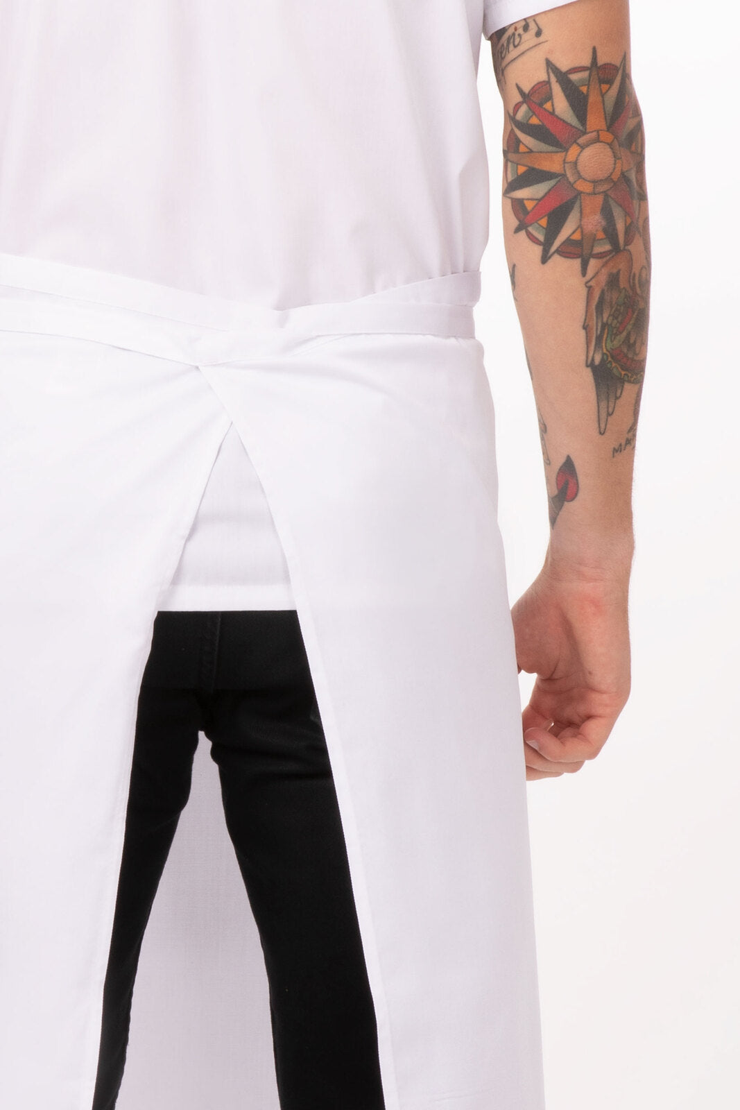 Chef Works Full-Length Chef Apron - White