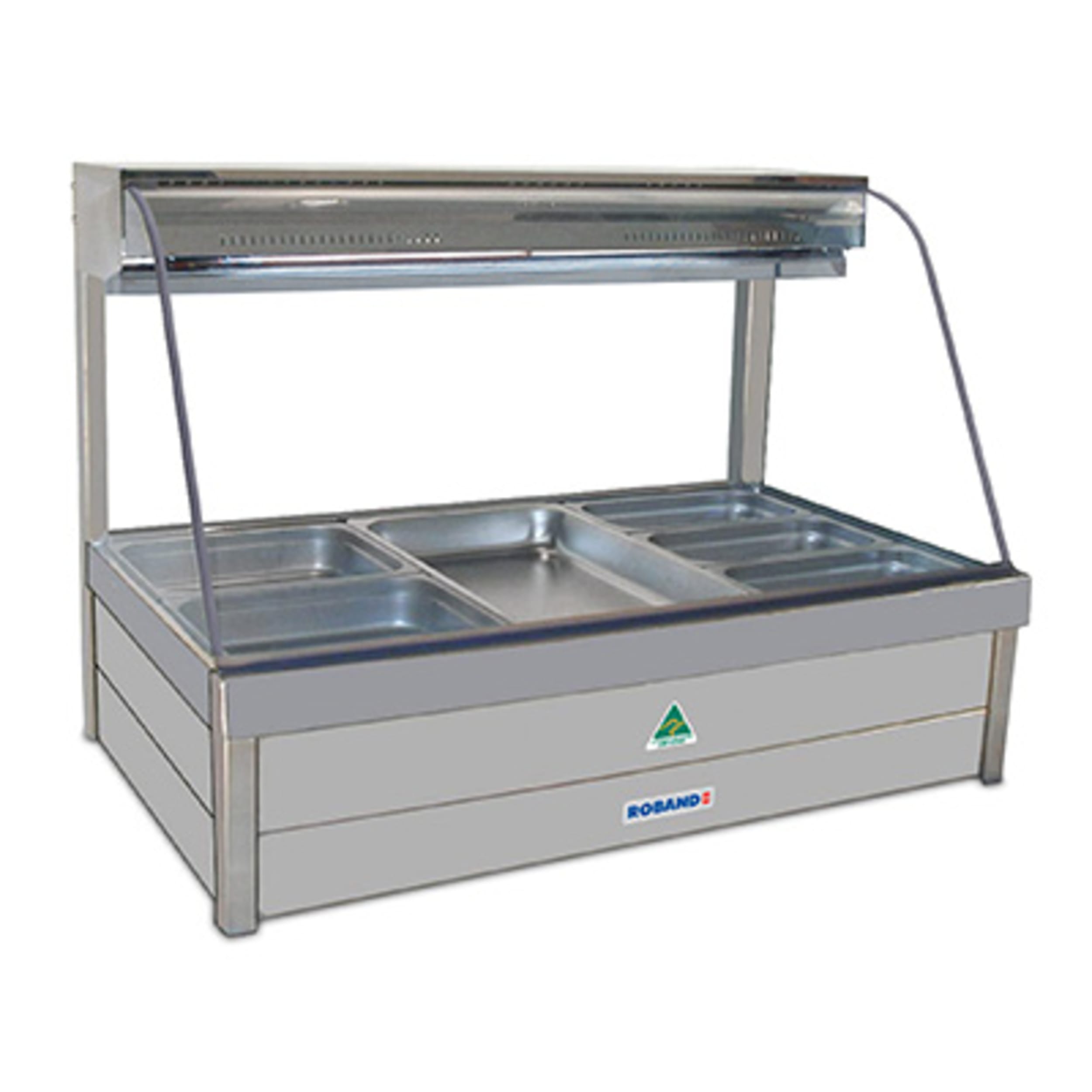 Roband Freestanding Commercial Curved Glass Cold Plate & Cross Fin Coil - Piped & Foamed (no motor) CFX23RD