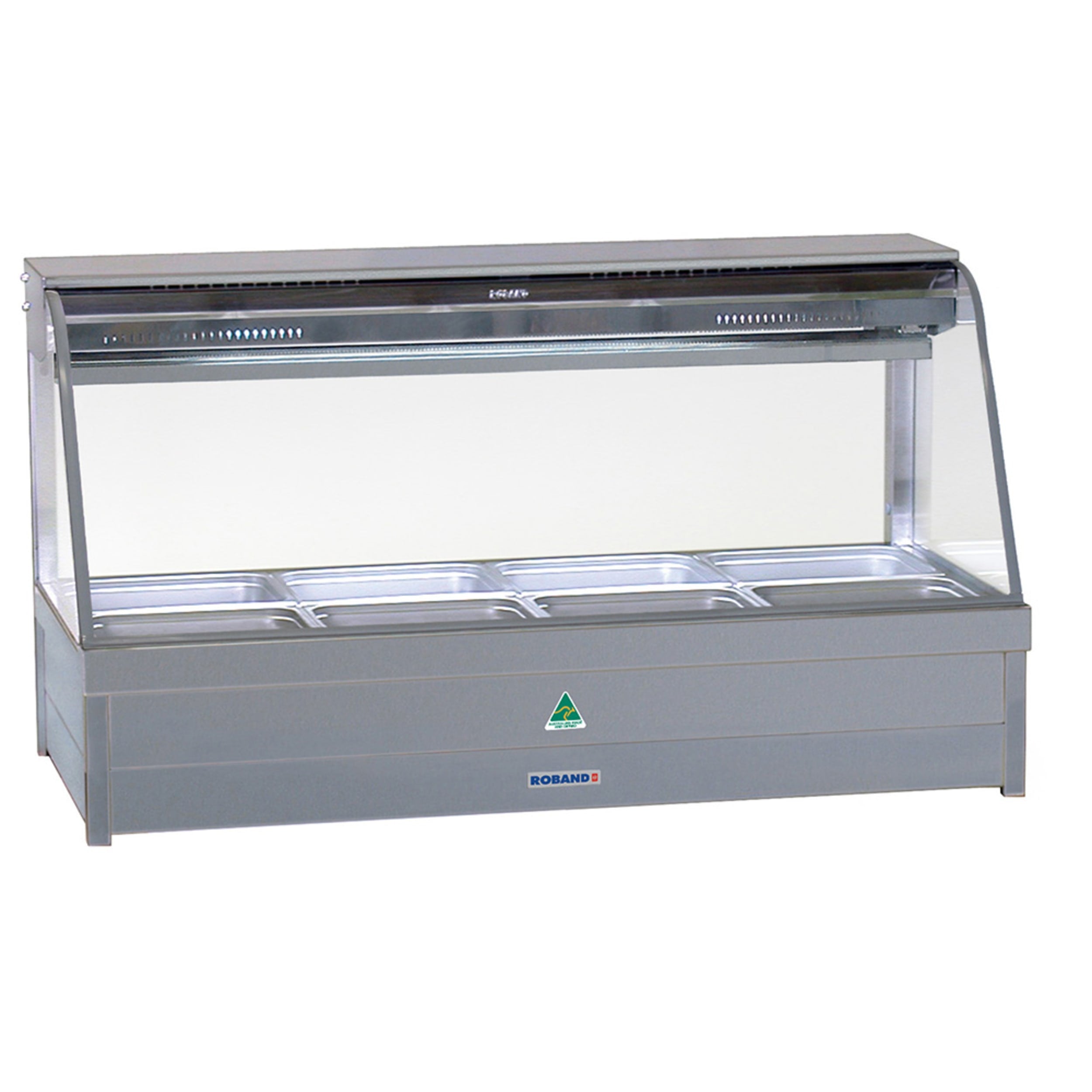 Roband Freestanding Commercial Curved Glass Cold Plate & Cross Fin Coil - Piped & Foamed (no motor) CFX24RD