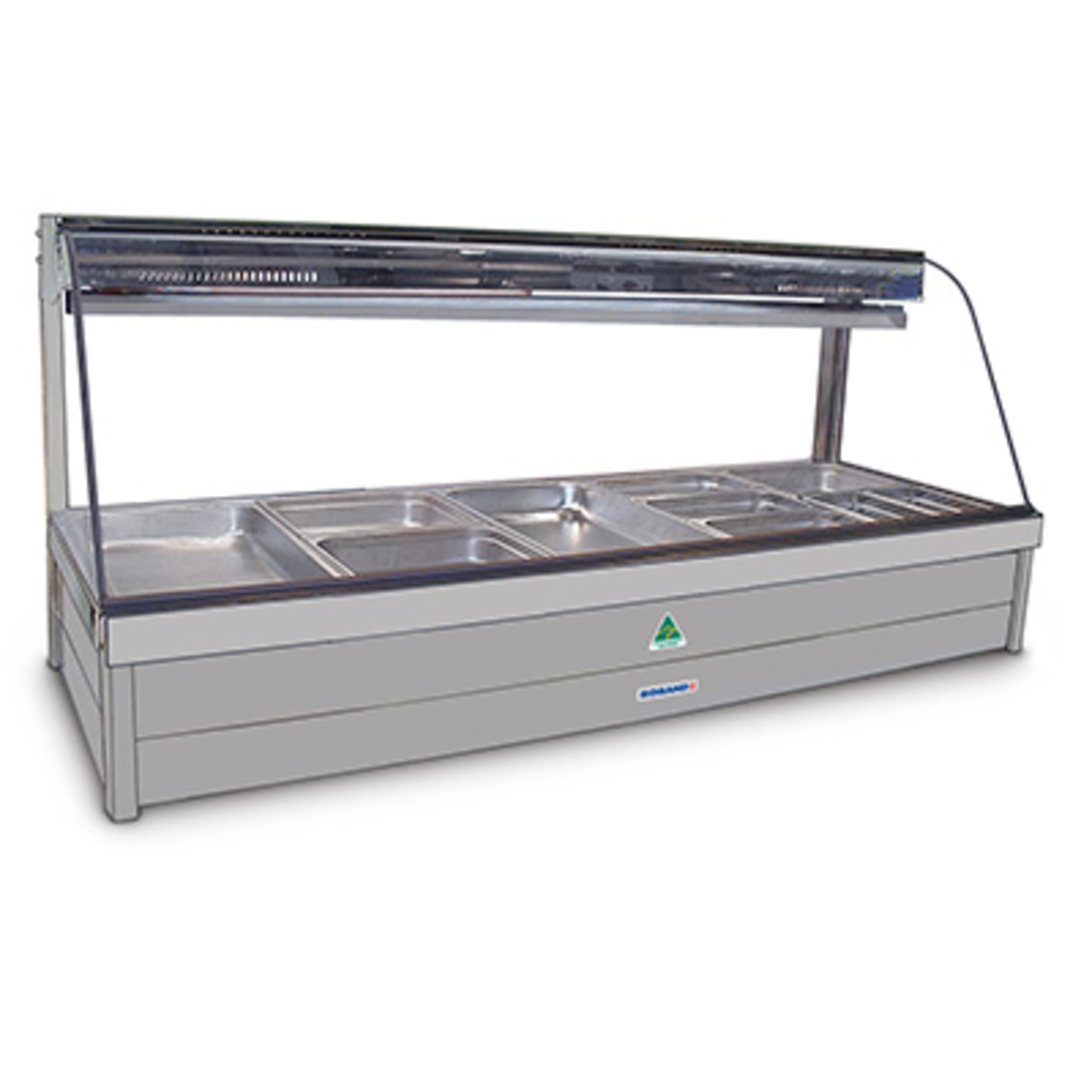 Roband Freestanding Commercial Curved Glass Cold Plate & Cross Fin Coil - Piped & Foamed (no motor) CFX25RD
