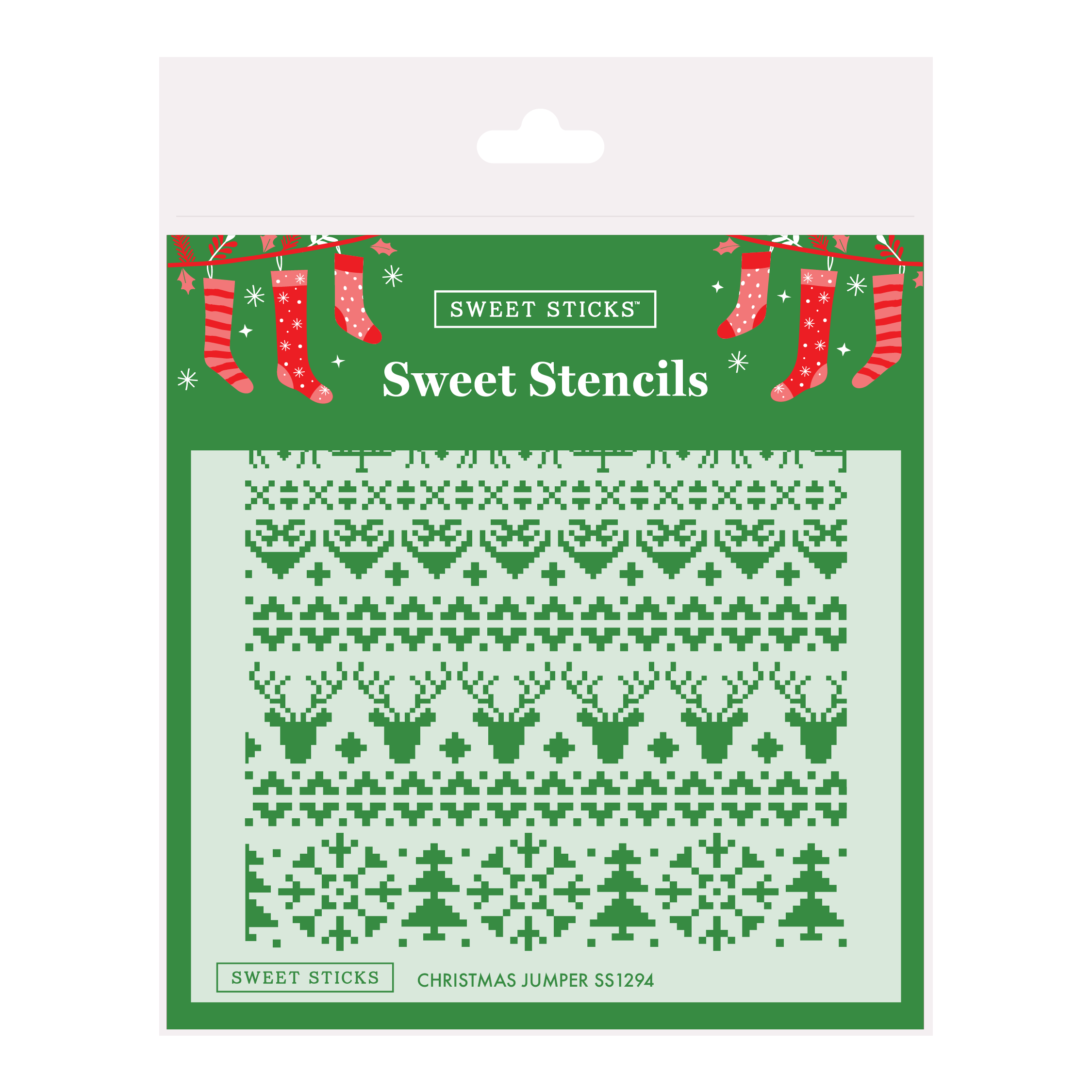SWEET STICKS Sweet Stencils Christmas Range - Christmas Jumper