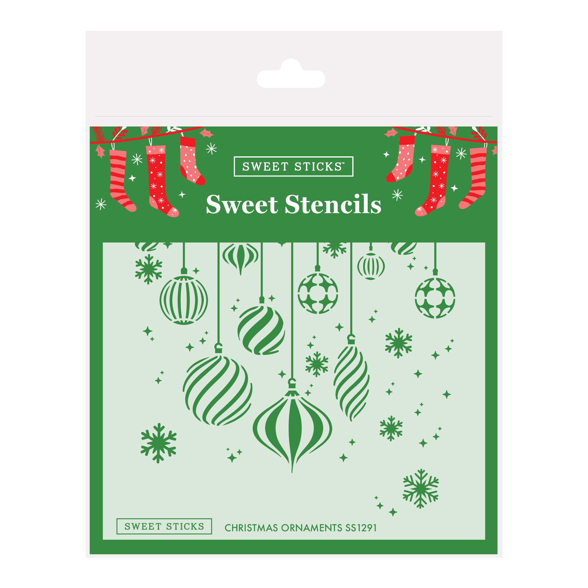 SWEET STICKS Sweet Stencils Christmas Range - Christmas Ornaments