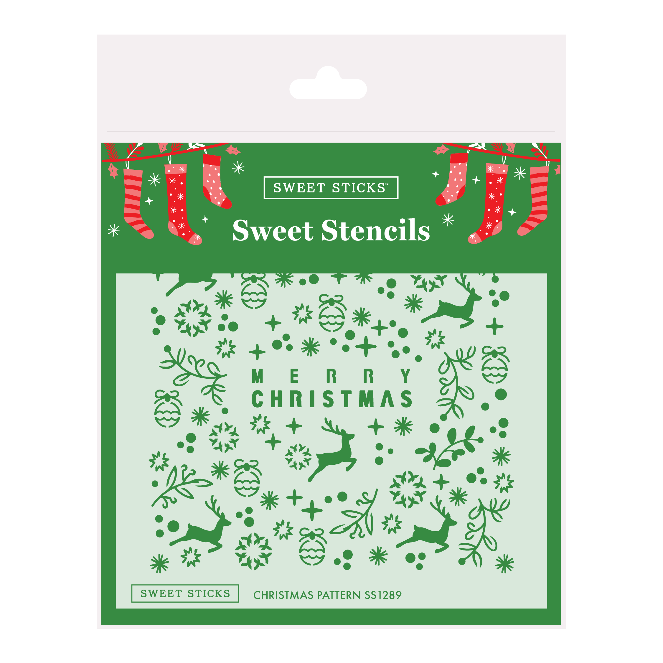 SWEET STICKS Sweet Stencils Christmas Range - Christmas Pattern