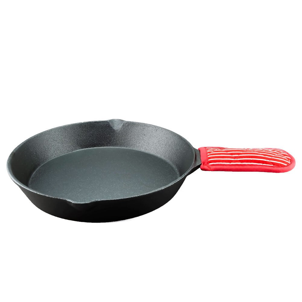 G&S Cast Iron (Pre-Seasoned) Frypan + Mitt 30.5cm