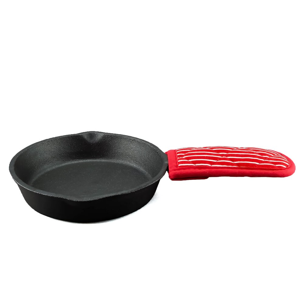 G&S Cast Iron (Pre-Seasoned) Frypan + Mitt 19.5cm