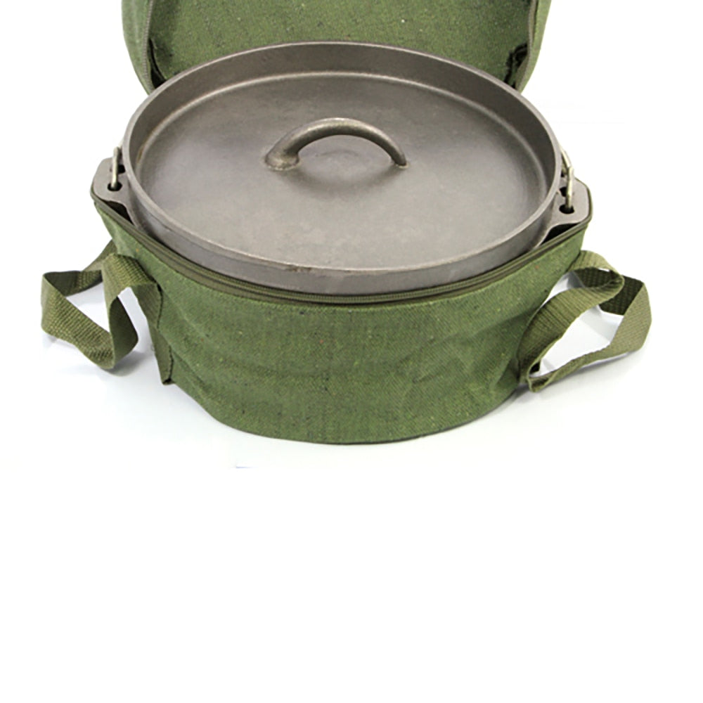 G&S Camp Oven Canvas Bag 2Qt - Khaki Green
