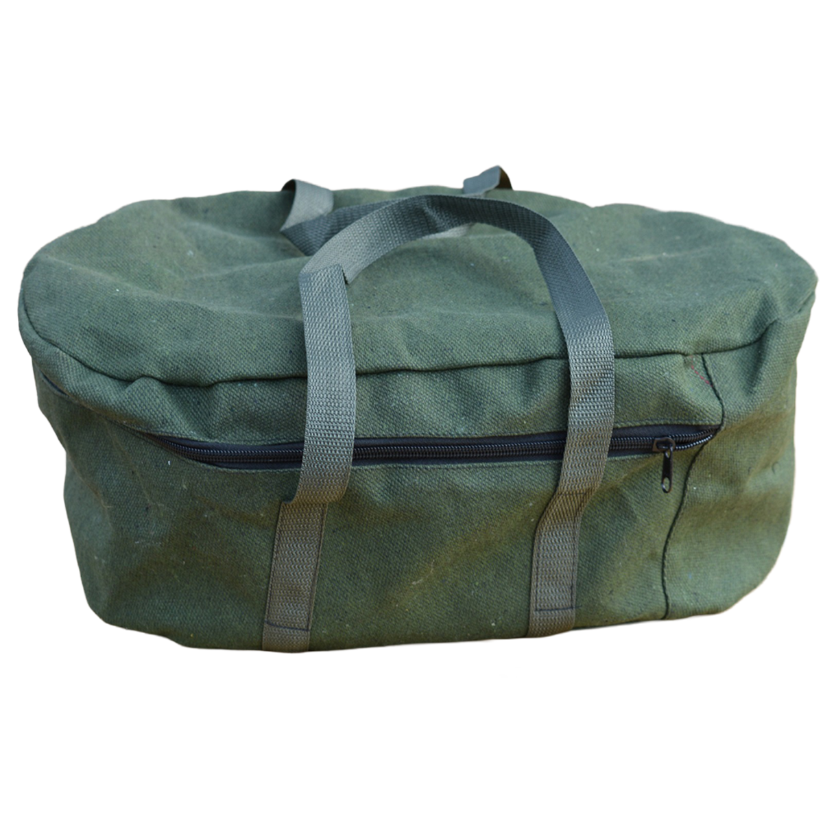 G&S Camp Oven Canvas Bag 9.5Qt Oval - Khaki Green