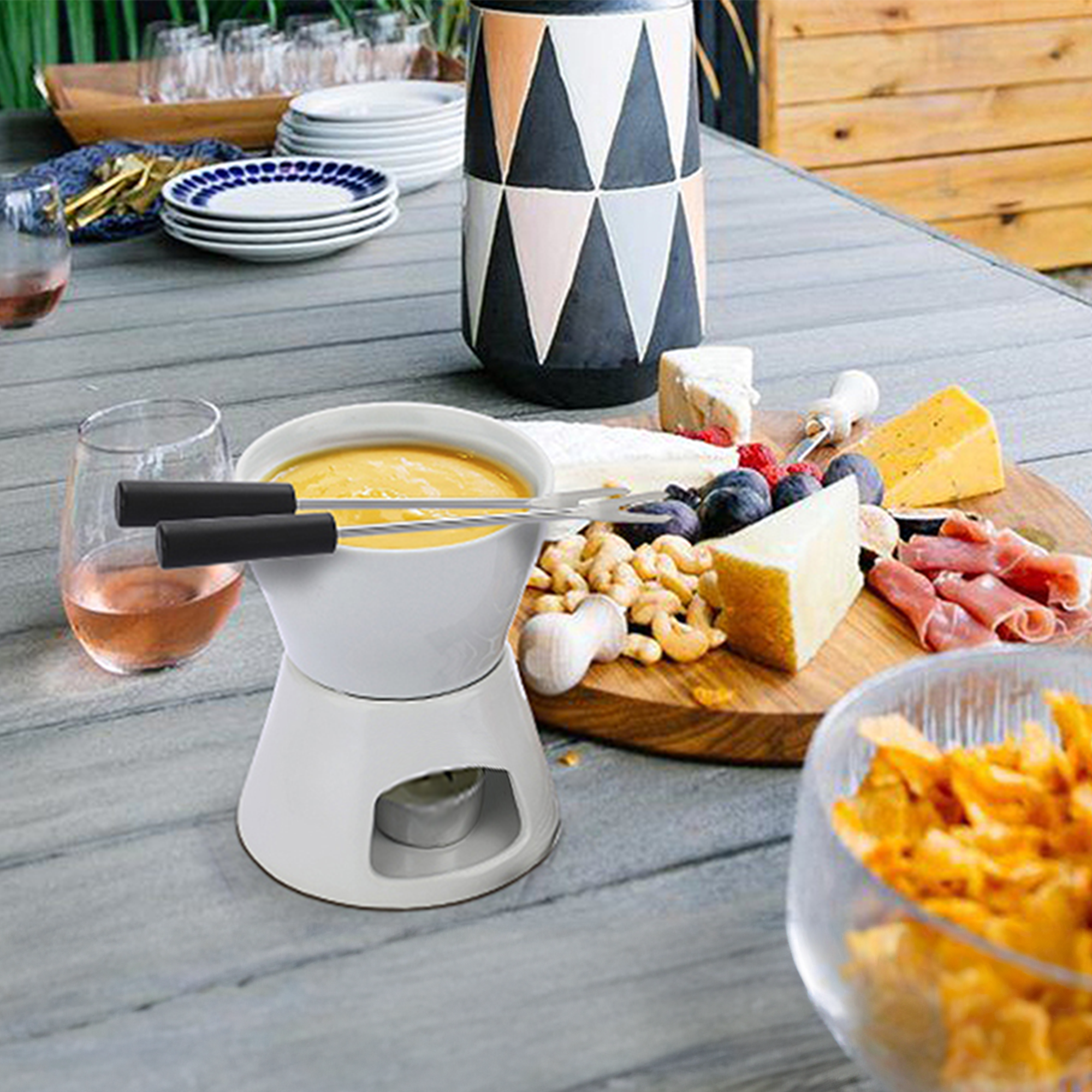 Cilio Colore Fondue Set – 10 Piece