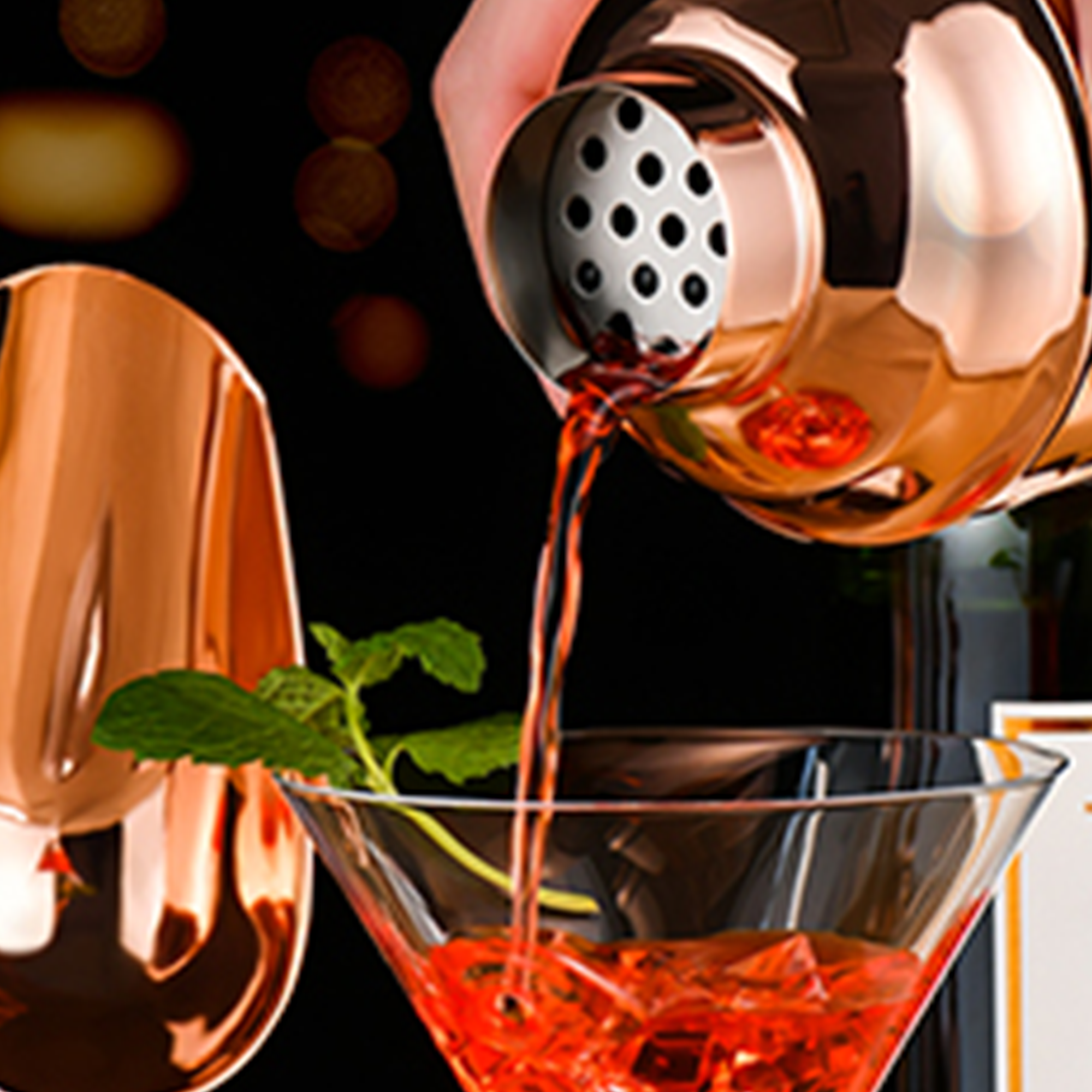 Cilio Cocktail Shaker – Copper Plated, 500ml