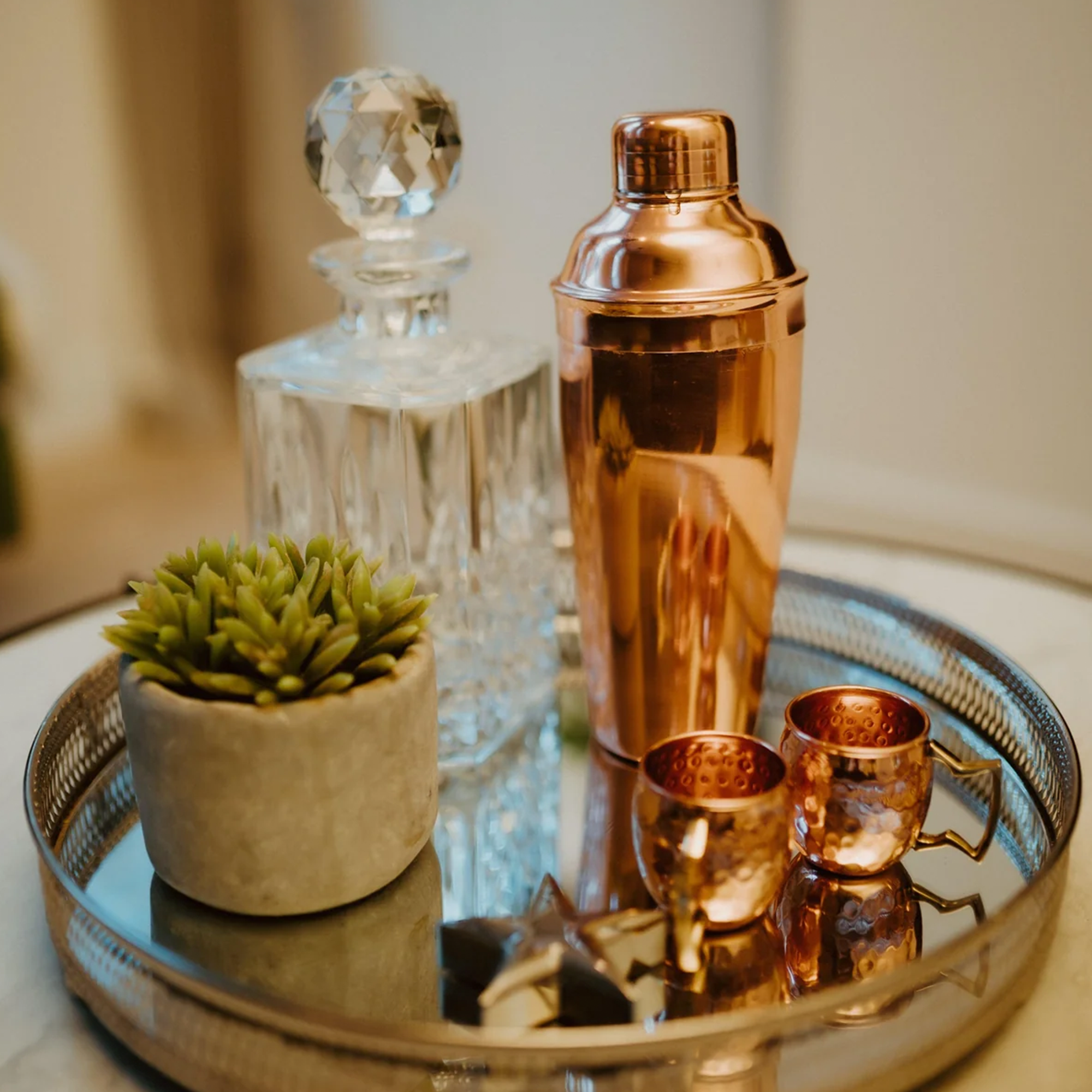 Cilio Cocktail Shaker – Copper Plated, 500ml