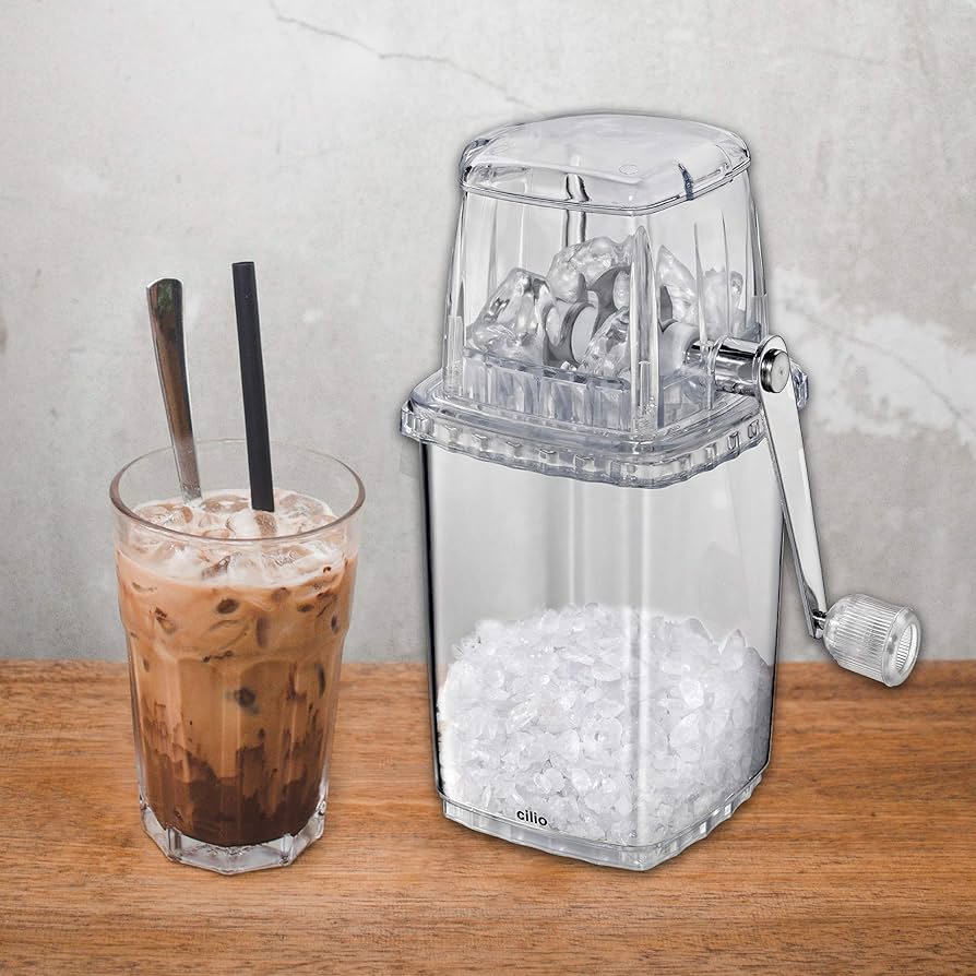 Cilio Basic Ice Crusher – Acrylic Manual, Stainless Steel Blade