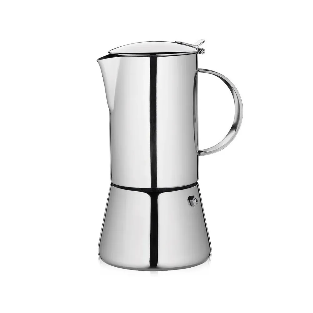 Cilio Aida Espresso Maker – Stainless Steel Mirror Polished, 2 Cup