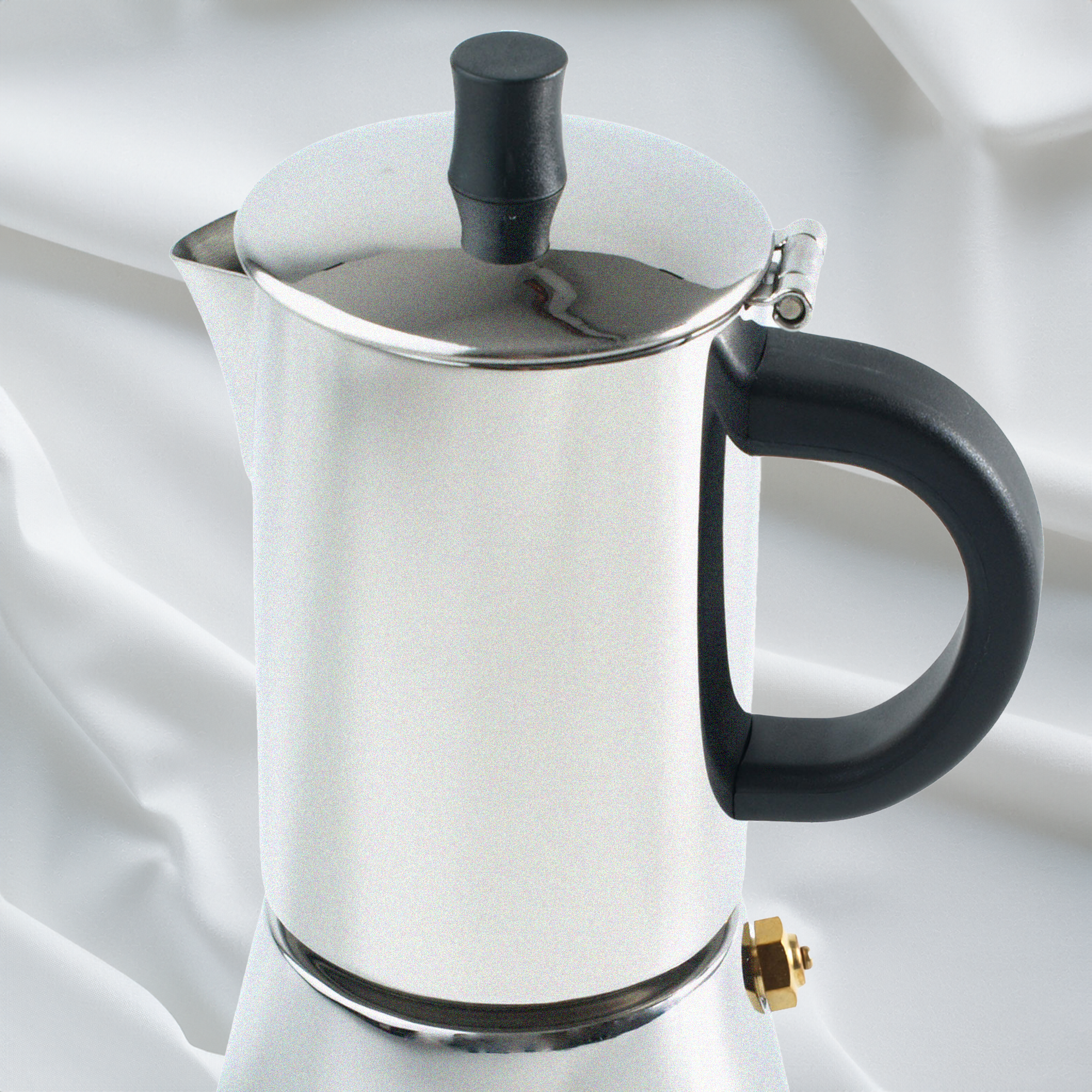 Cilio Figaro Espresso Maker – Stainless Steel Satin, 6 Cup