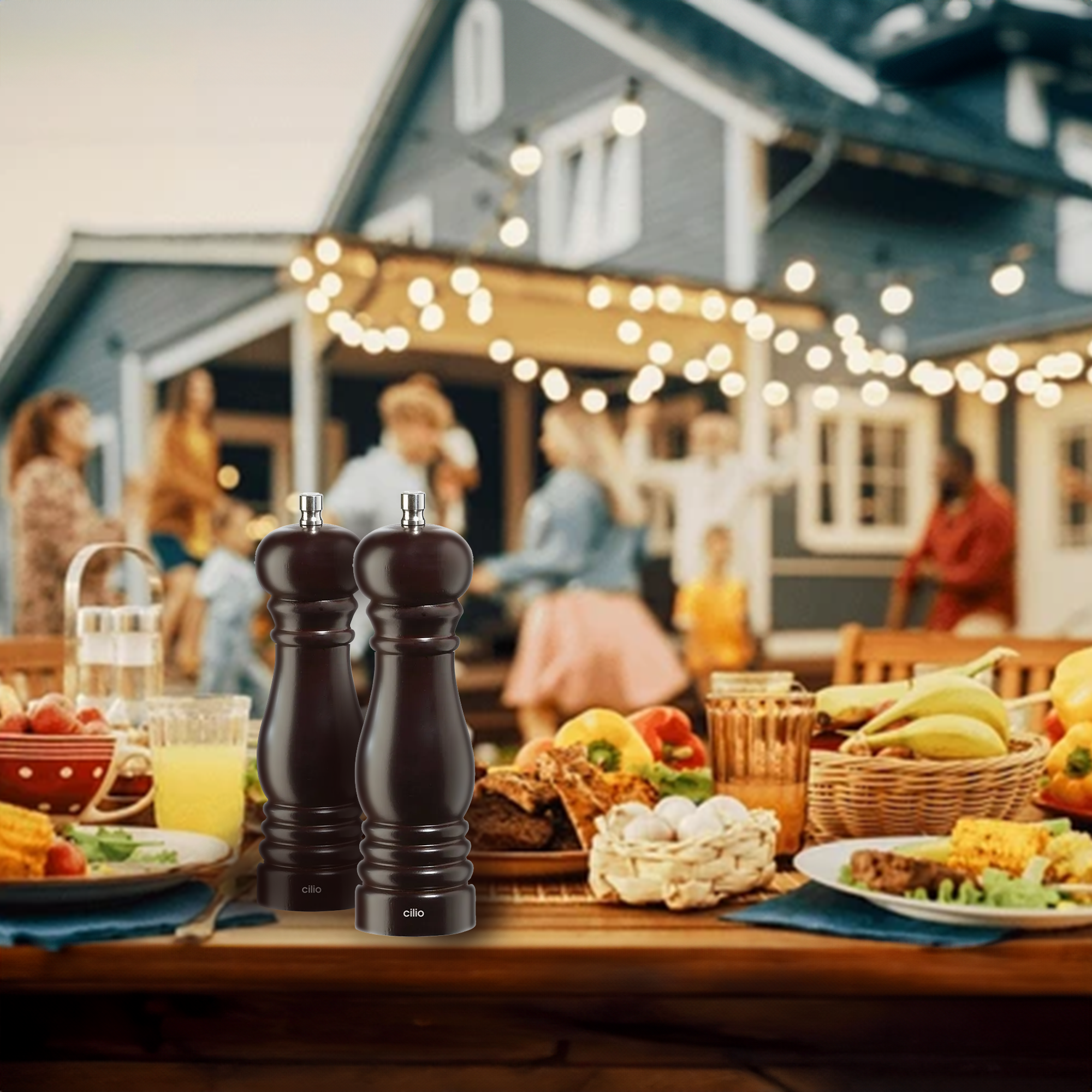 Cilio Roma Pepper Mill – Chestnut Stained, 18cm